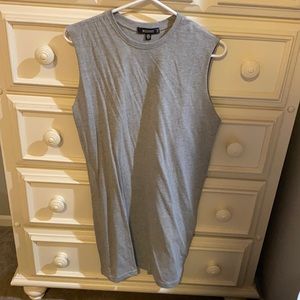 Grey Missguided sleeveless tshirt dress